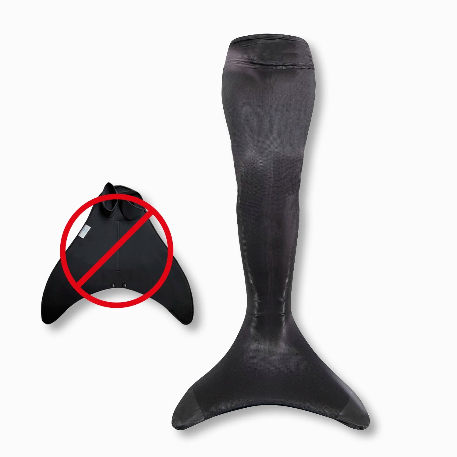 All Black mermaid tail without monofin Ocean Queens