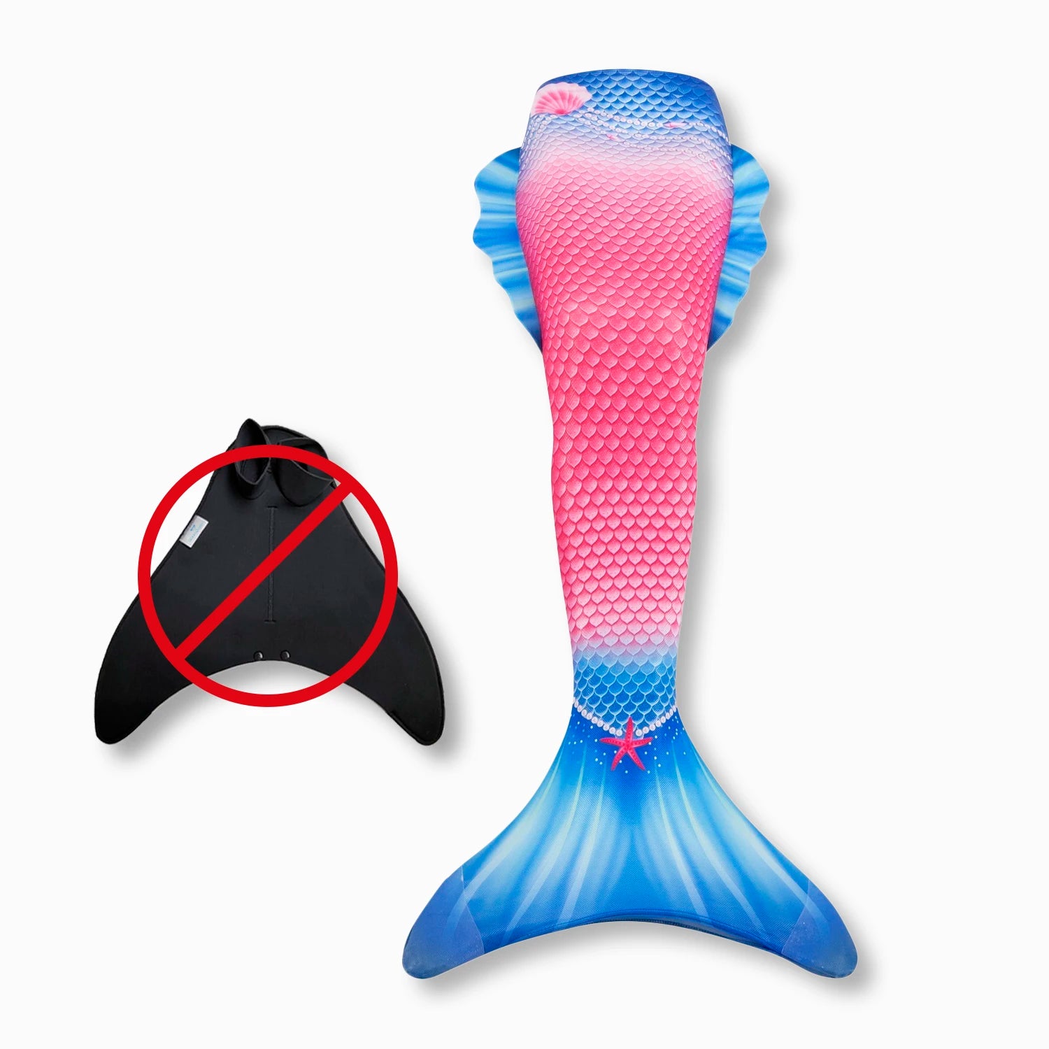 Jewel mermaid tail without monofin Ocean Queens