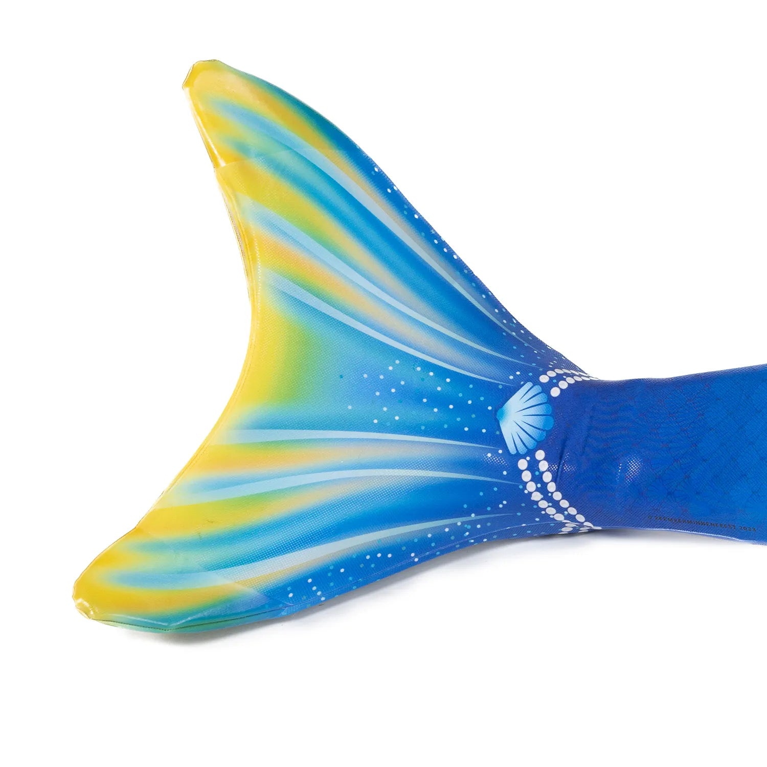 Rio Meerjungfrauenflosse mit Monoflosse, Bikinioberteil, Schwimmbrille und Halskette