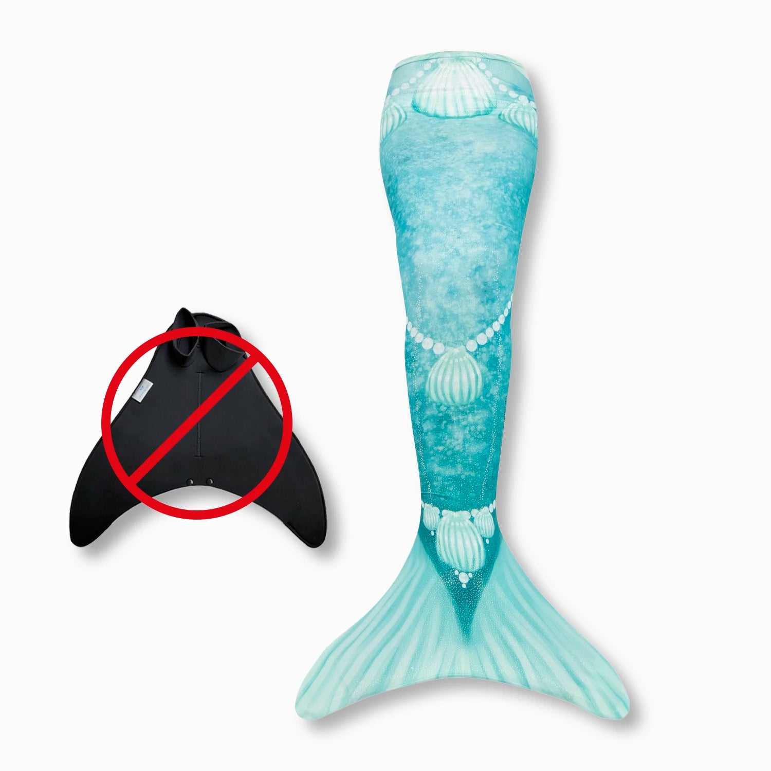 Shelly glitter mermaid tail (without monofin)