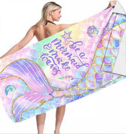 Mermaid beach towel