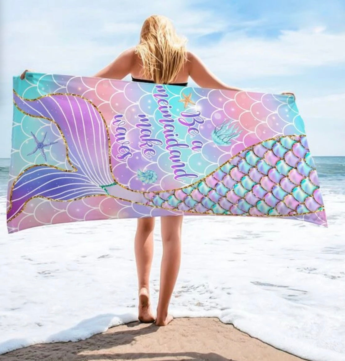 Mermaid beach towel